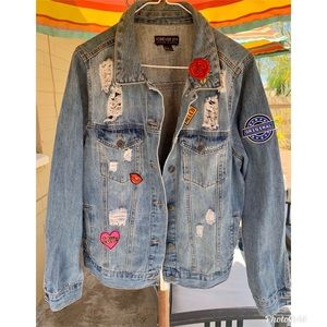 Forever21+ Jean Patch jacket